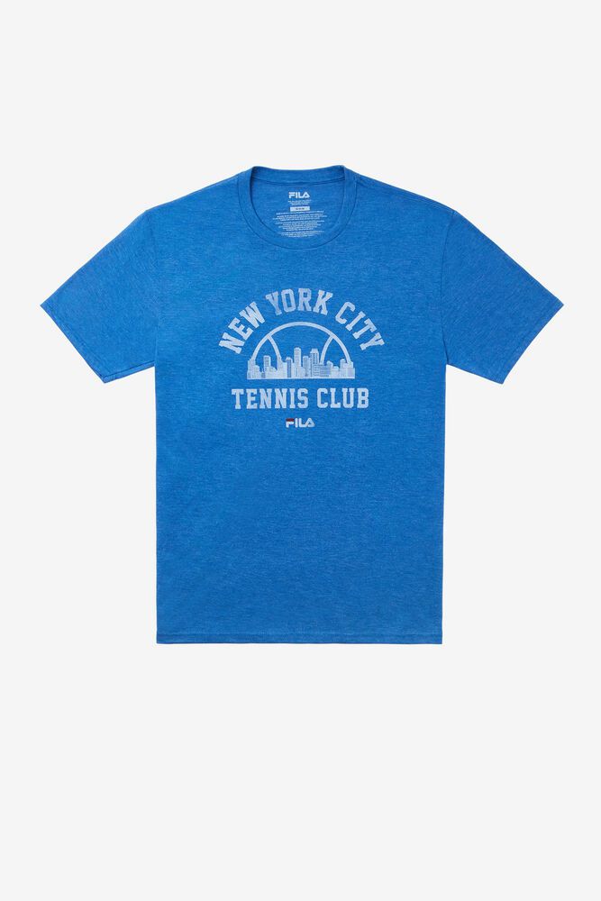 Fila T-Shirt Nyc Vintage Club Mens Blue - India REX-913705